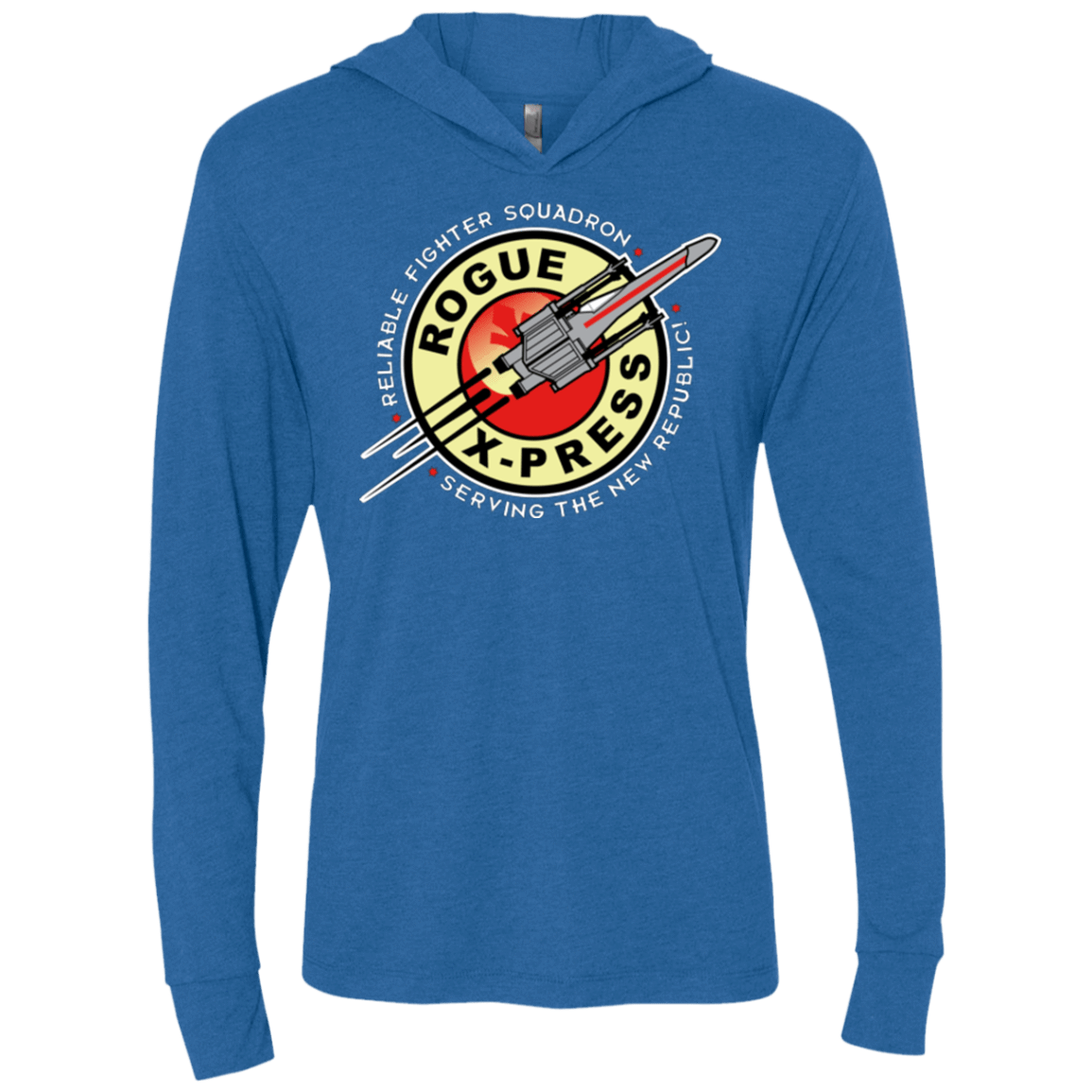 T-Shirts Vintage Royal / X-Small Rogue X-Press Triblend Long Sleeve Hoodie Tee