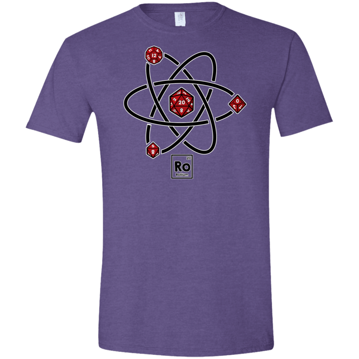 T-Shirts Heather Purple / S Rollium Men's Semi-Fitted Softstyle