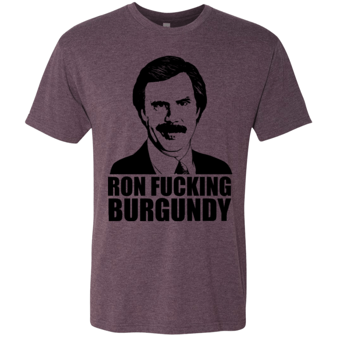 T-Shirts Vintage Purple / Small Ron Fucking Burgundy Men's Triblend T-Shirt