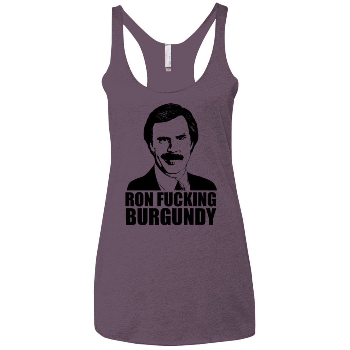 T-Shirts Vintage Purple / X-Small Ron Fucking Burgundy Women's Triblend Racerback Tank