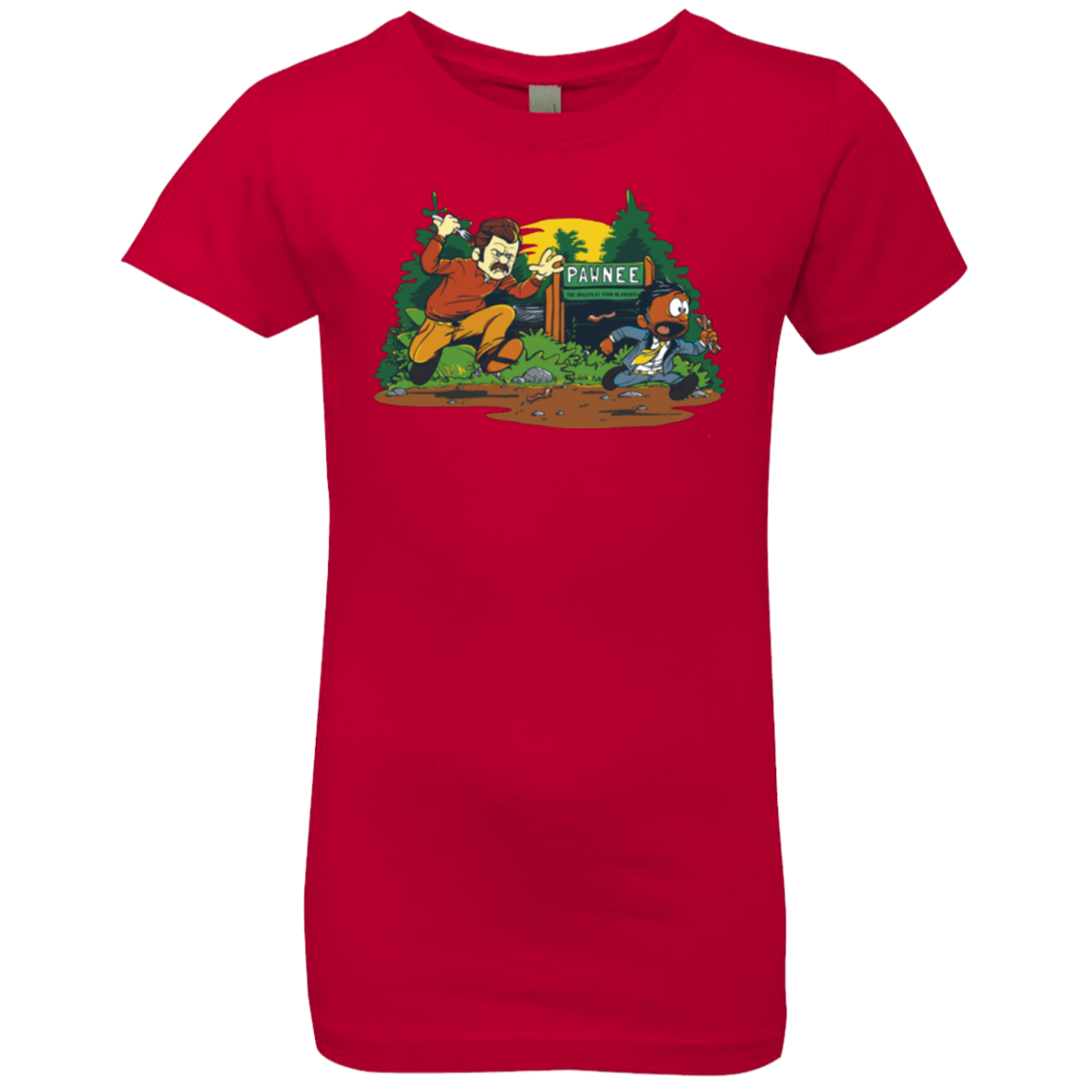 T-Shirts Red / YXS Ron & Tom Girls Premium T-Shirt