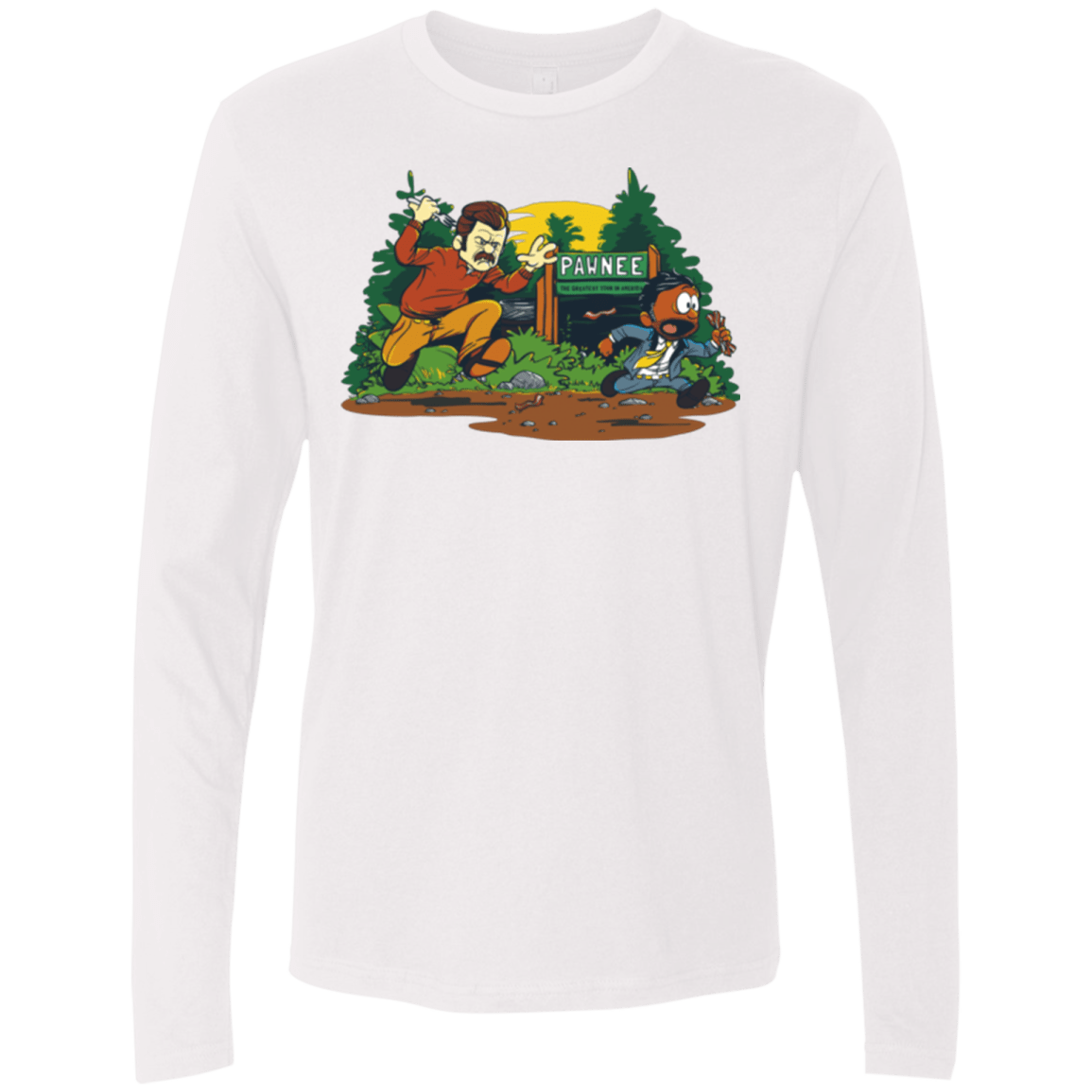 T-Shirts White / Small Ron & Tom Men's Premium Long Sleeve