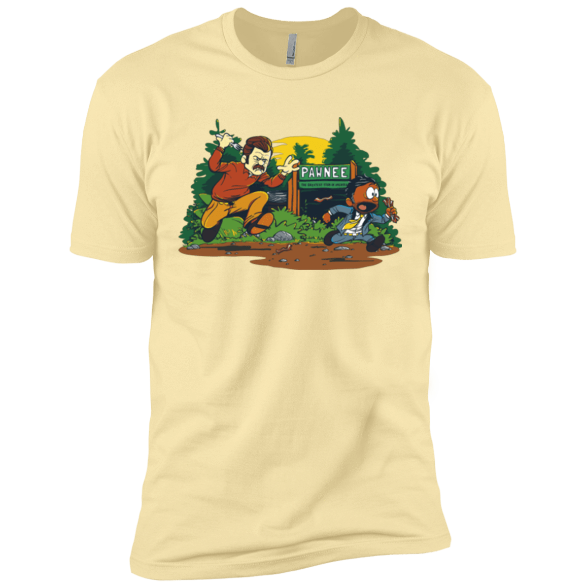 T-Shirts Banana Cream / X-Small Ron & Tom Men's Premium T-Shirt