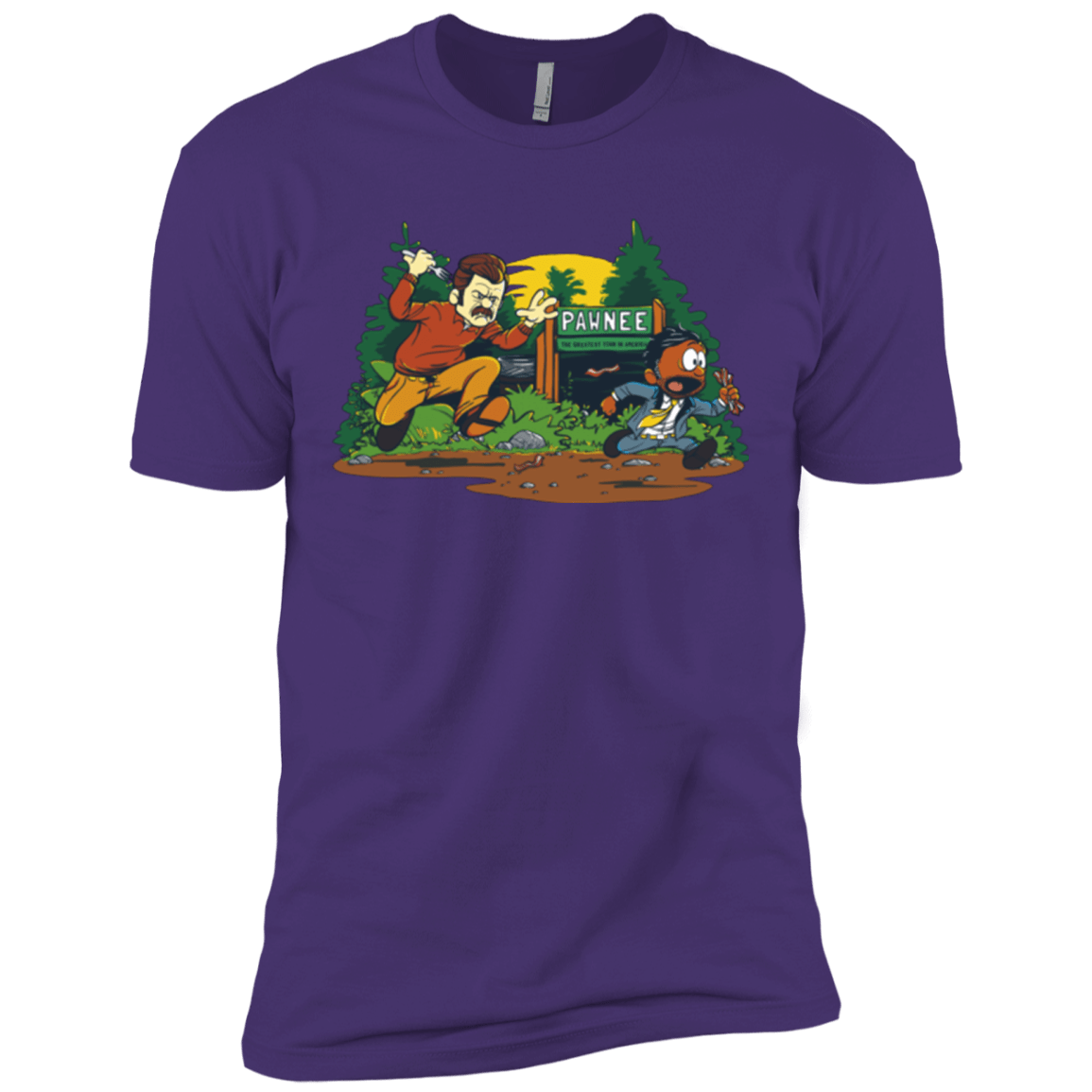 T-Shirts Purple / X-Small Ron & Tom Men's Premium T-Shirt