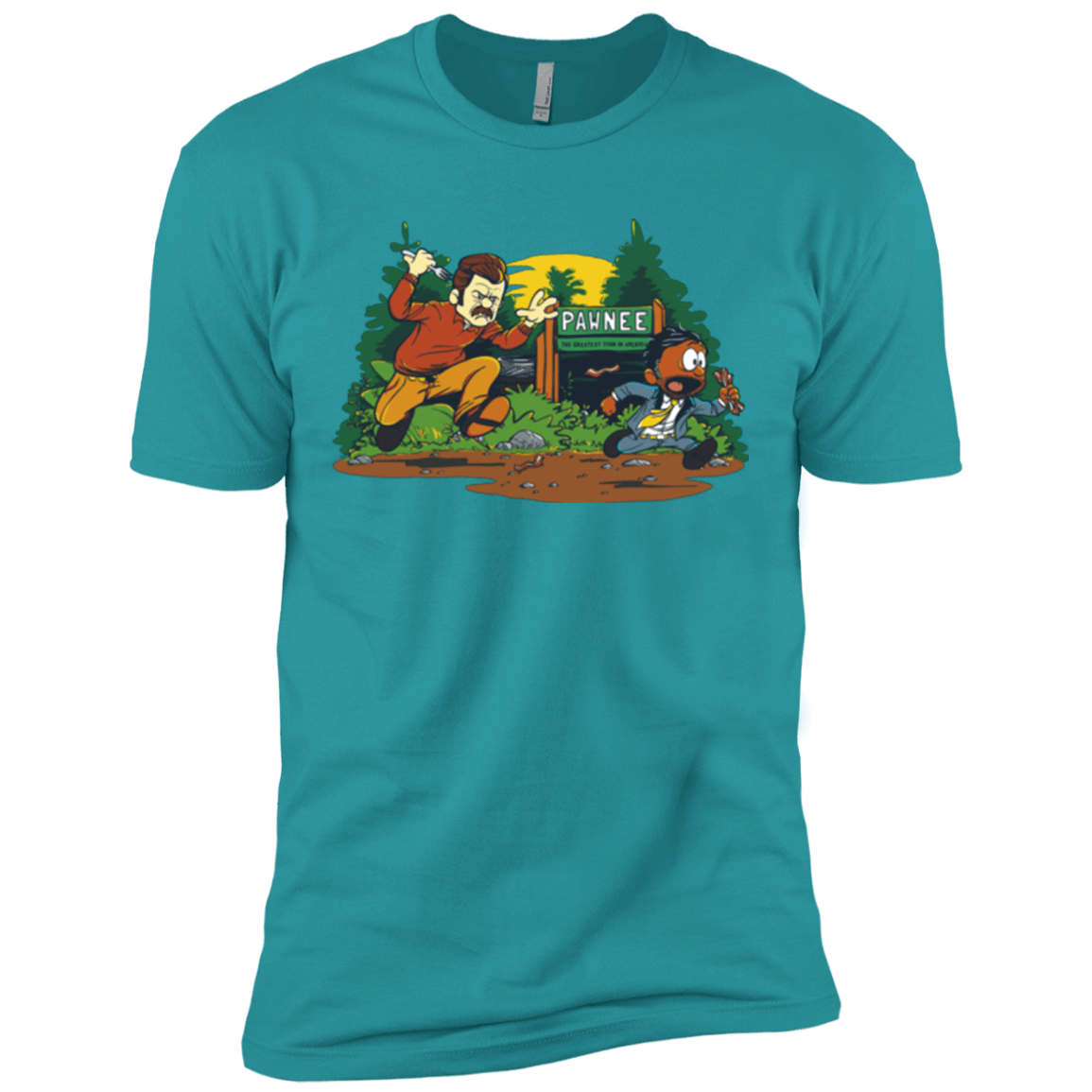 T-Shirts Tahiti Blue / X-Small Ron & Tom Men's Premium T-Shirt