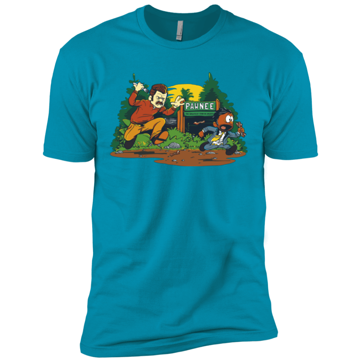 T-Shirts Turquoise / X-Small Ron & Tom Men's Premium T-Shirt