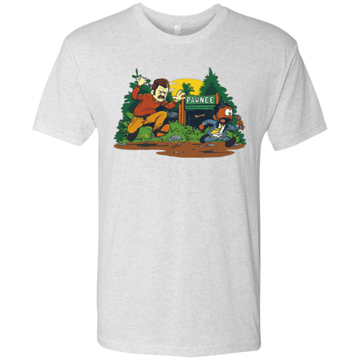 T-Shirts Heather White / Small Ron & Tom Men's Triblend T-Shirt