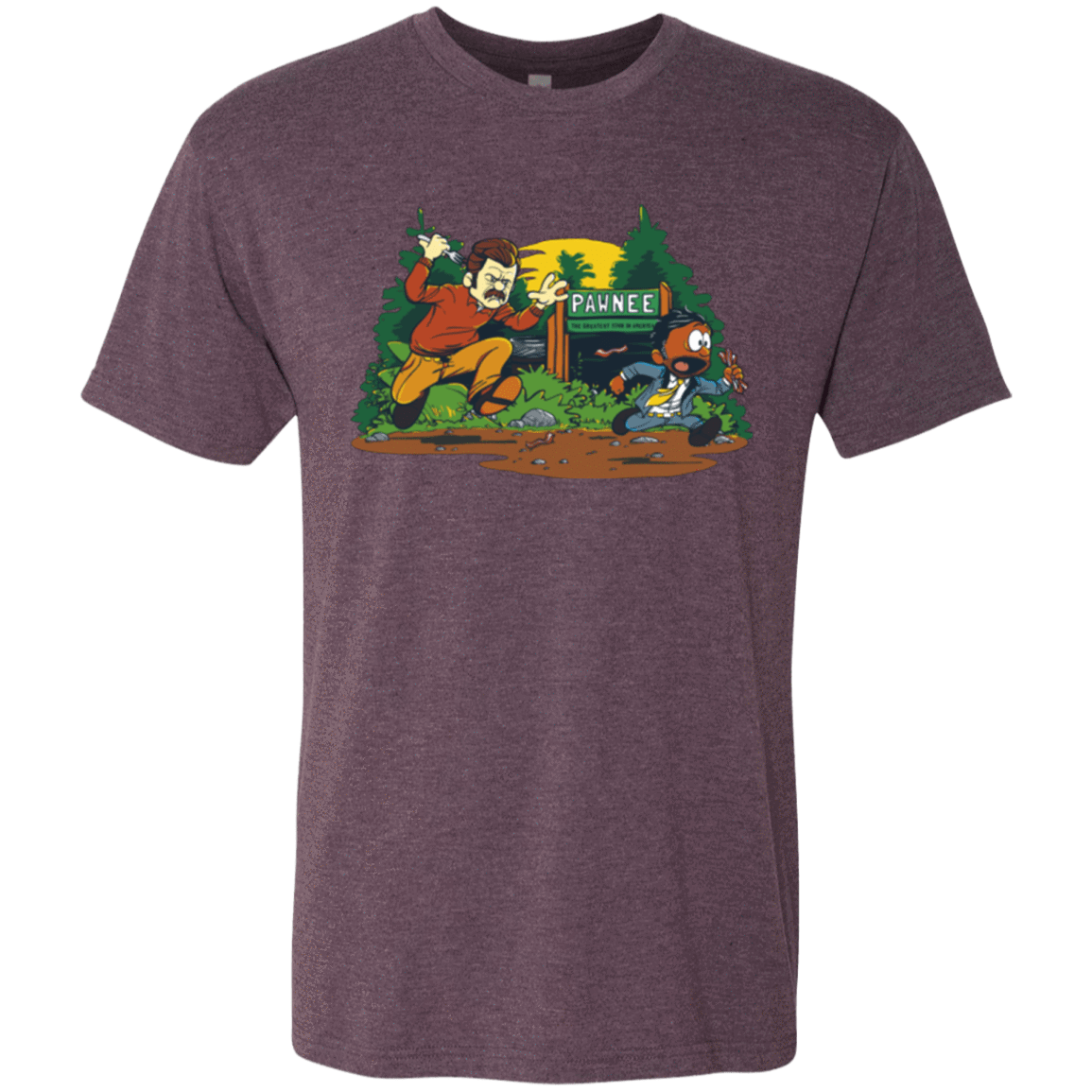 T-Shirts Vintage Purple / Small Ron & Tom Men's Triblend T-Shirt