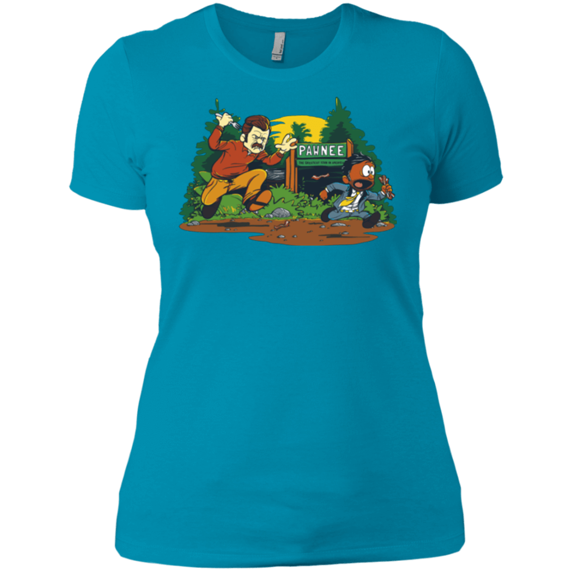 T-Shirts Turquoise / X-Small Ron & Tom Women's Premium T-Shirt