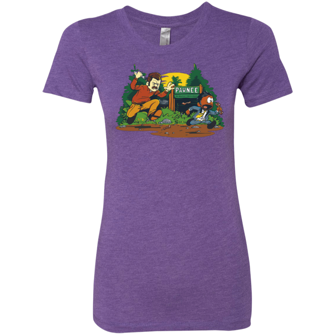 T-Shirts Purple Rush / Small Ron & Tom Women's Triblend T-Shirt