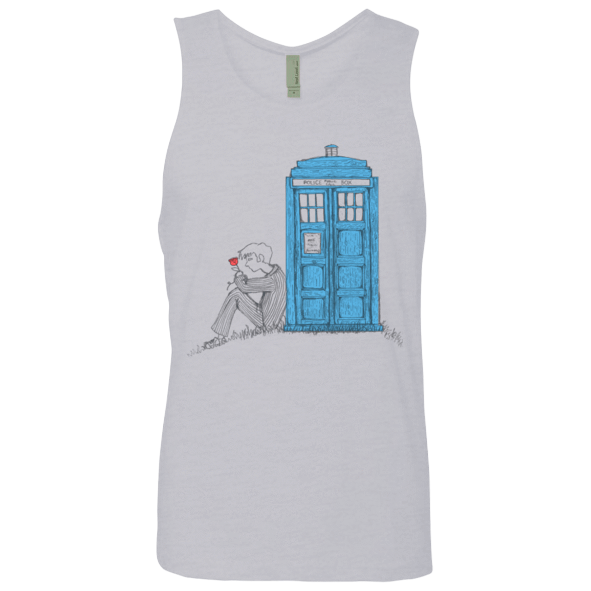 T-Shirts Heather Grey / Small Rose Men's Premium Tank Top