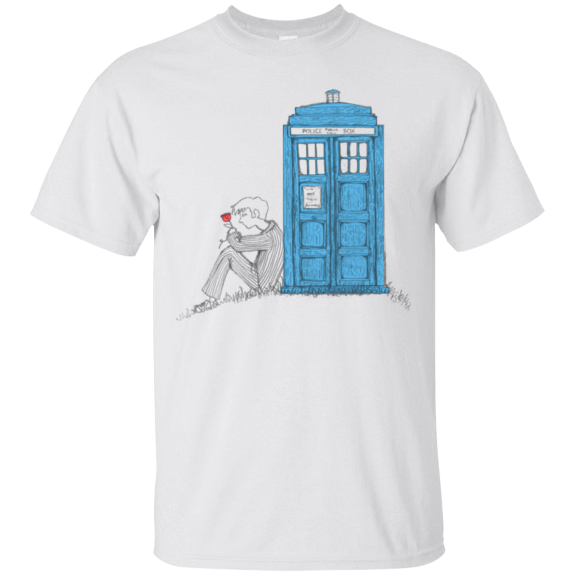 T-Shirts White / Small Rose T-Shirt