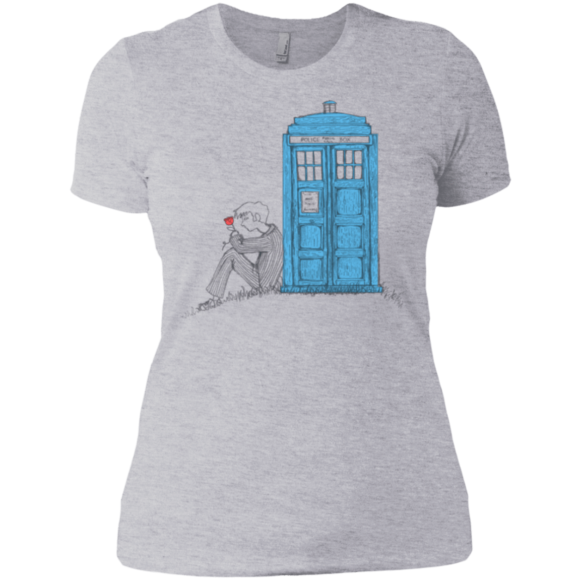 T-Shirts Heather Grey / X-Small Rose Women's Premium T-Shirt