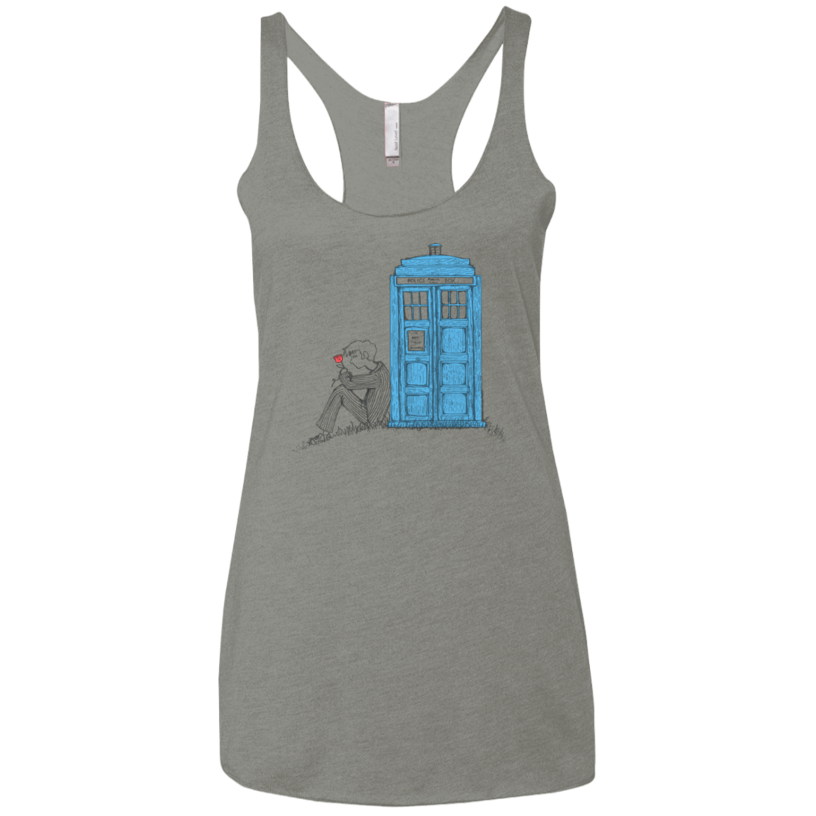 T-Shirts Venetian Grey / X-Small Rose Women's Triblend Racerback Tank