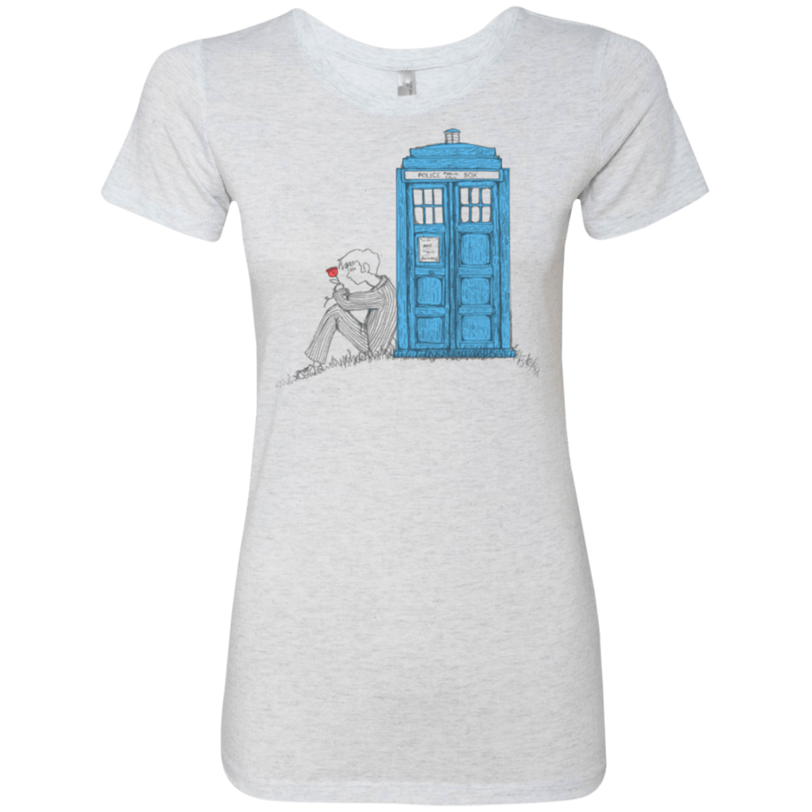 T-Shirts Heather White / Small Rose Women's Triblend T-Shirt