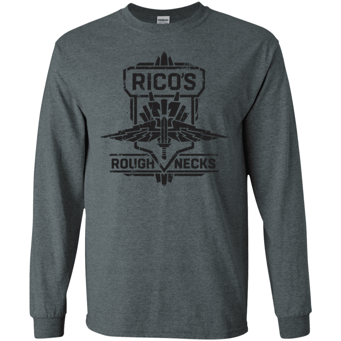 T-Shirts Dark Heather / S Roughnecks Men's Long Sleeve T-Shirt