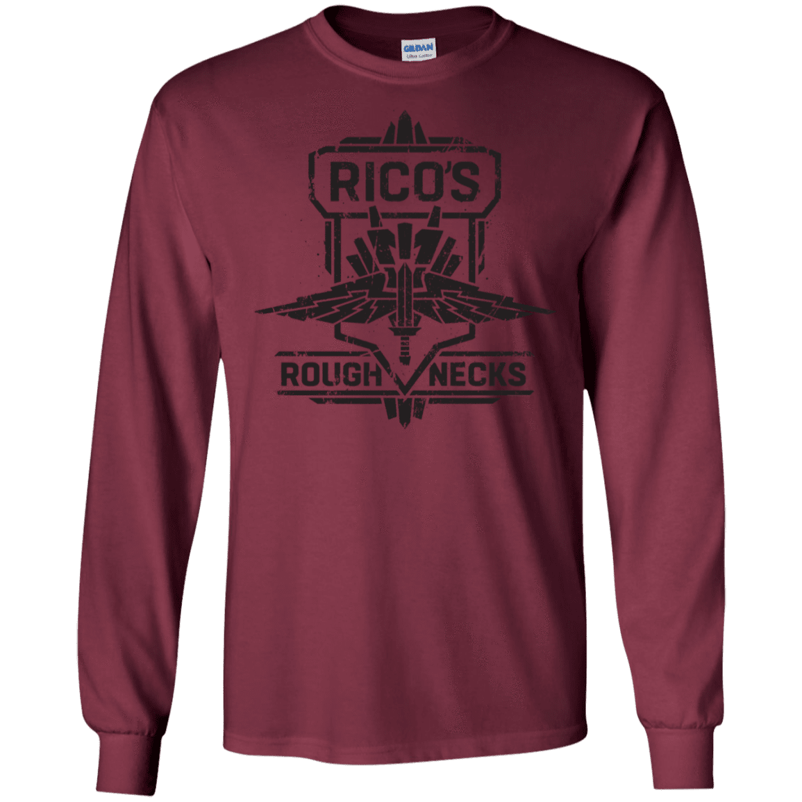 T-Shirts Maroon / S Roughnecks Men's Long Sleeve T-Shirt