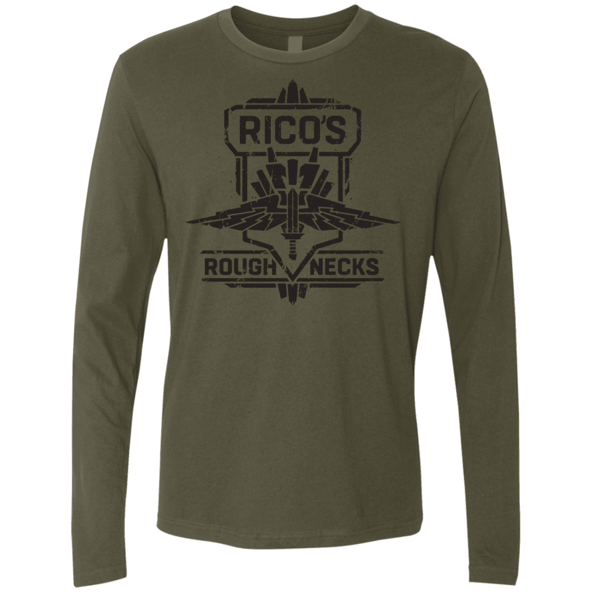 T-Shirts Military Green / S Roughnecks Men's Premium Long Sleeve
