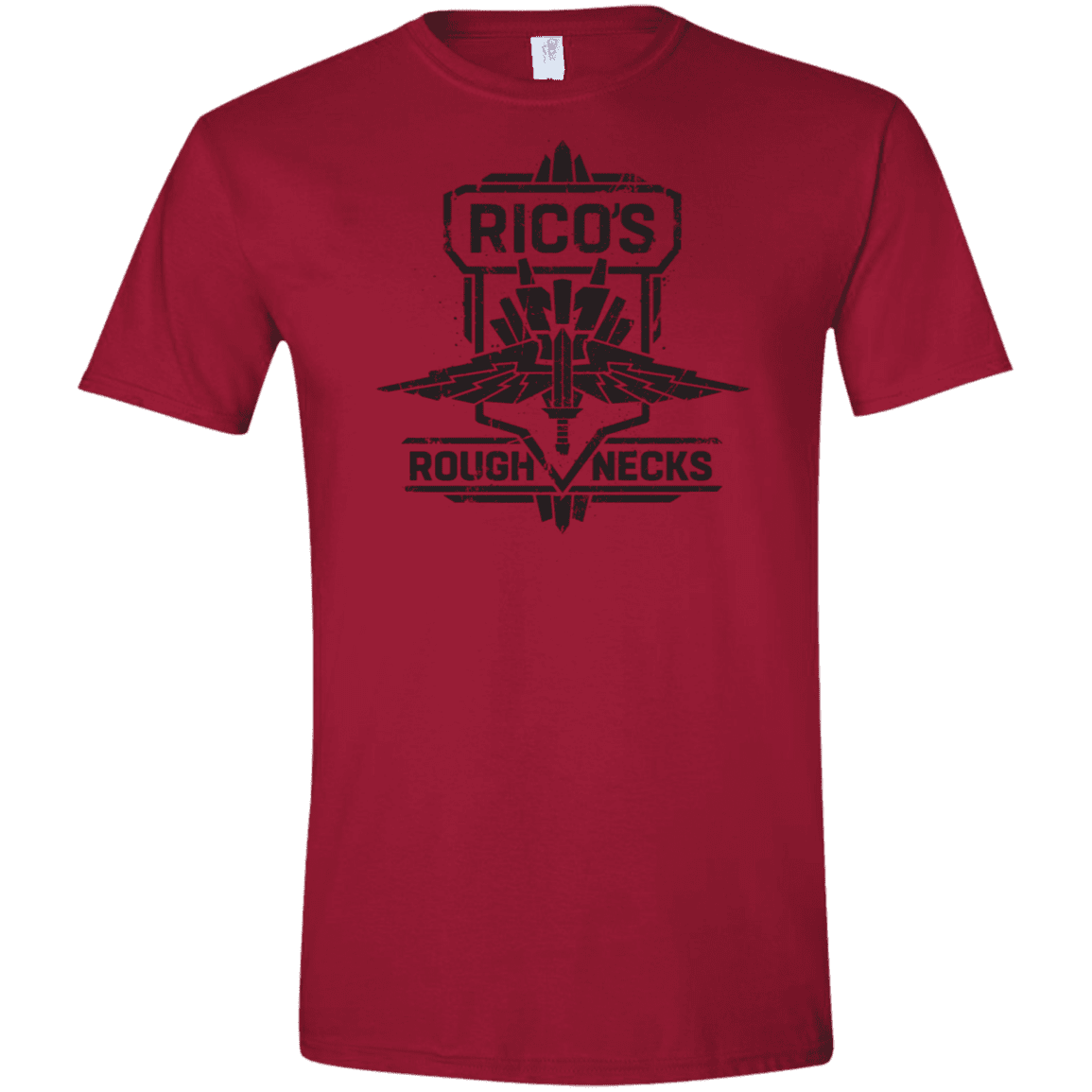T-Shirts Cardinal Red / S Roughnecks Men's Semi-Fitted Softstyle