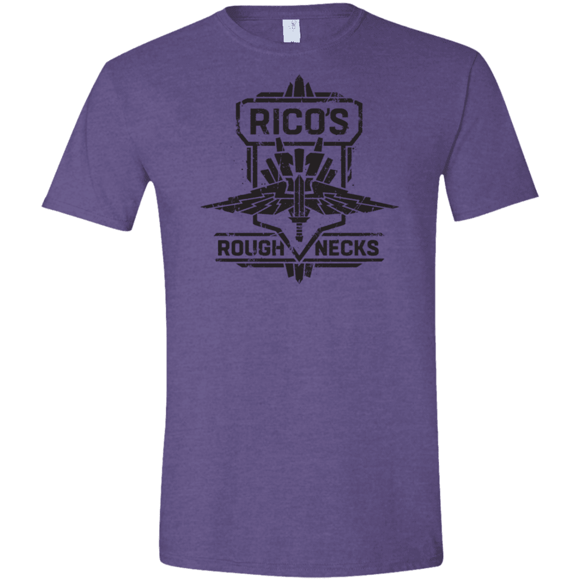 T-Shirts Heather Purple / S Roughnecks Men's Semi-Fitted Softstyle