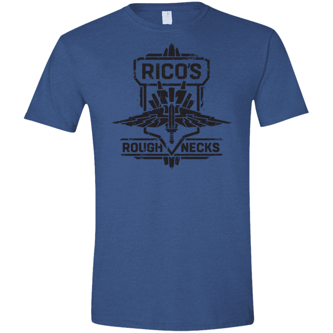 T-Shirts Heather Royal / X-Small Roughnecks Men's Semi-Fitted Softstyle