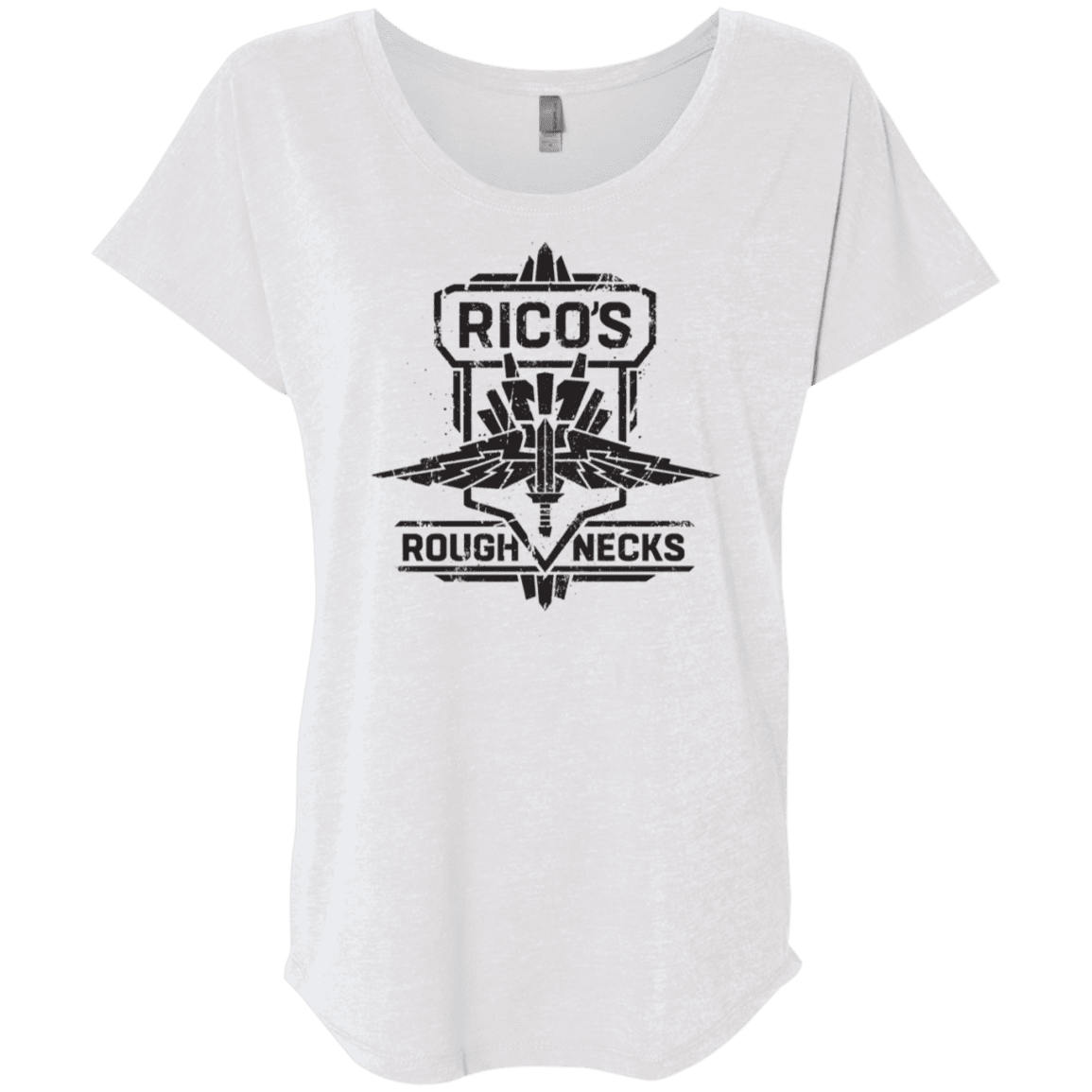 T-Shirts Heather White / X-Small Roughnecks Triblend Dolman Sleeve