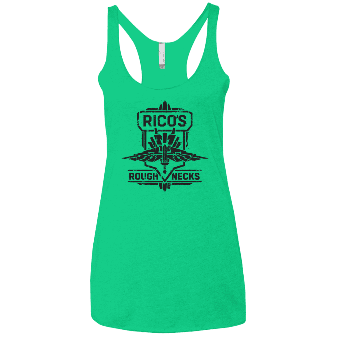 T-Shirts Envy / X-Small Roughnecks Women's Triblend Racerback Tank