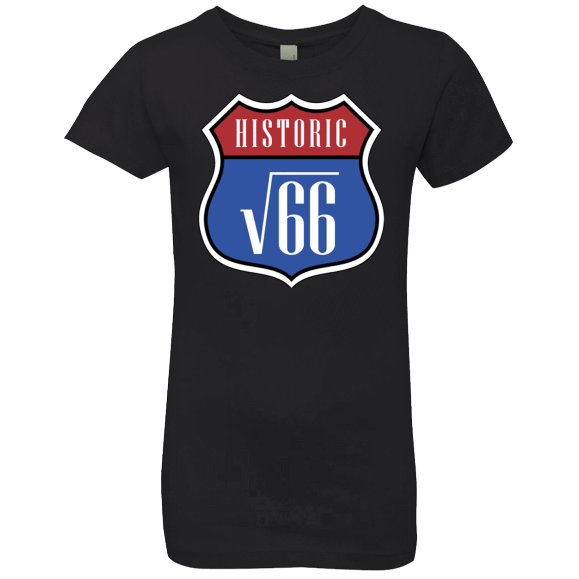 T-Shirts Black / YXS Route v66 Girls Premium T-Shirt