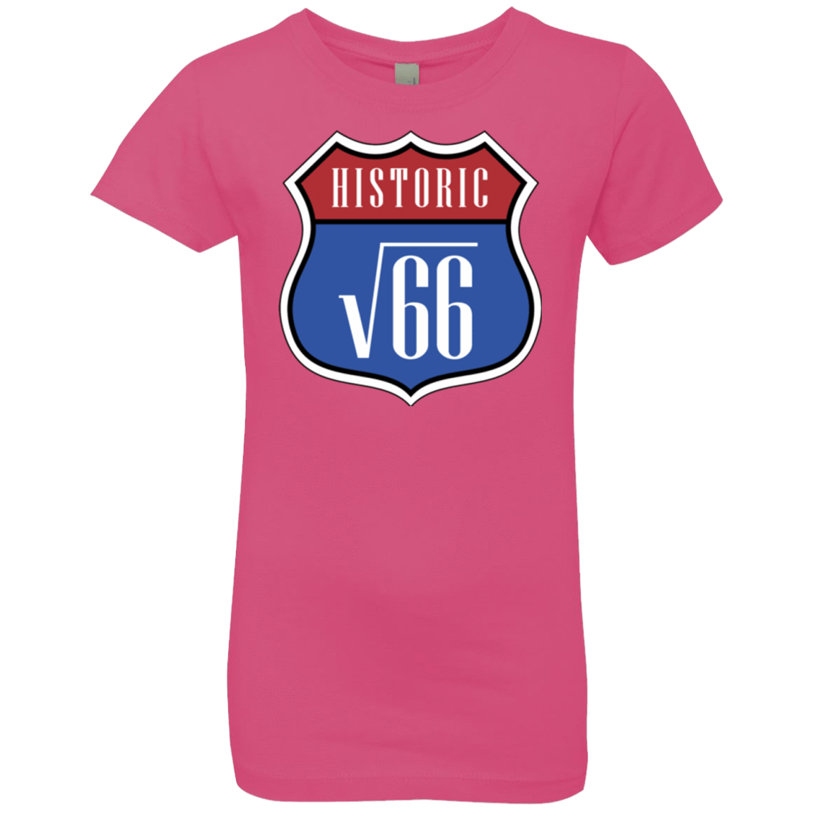 T-Shirts Hot Pink / YXS Route v66 Girls Premium T-Shirt