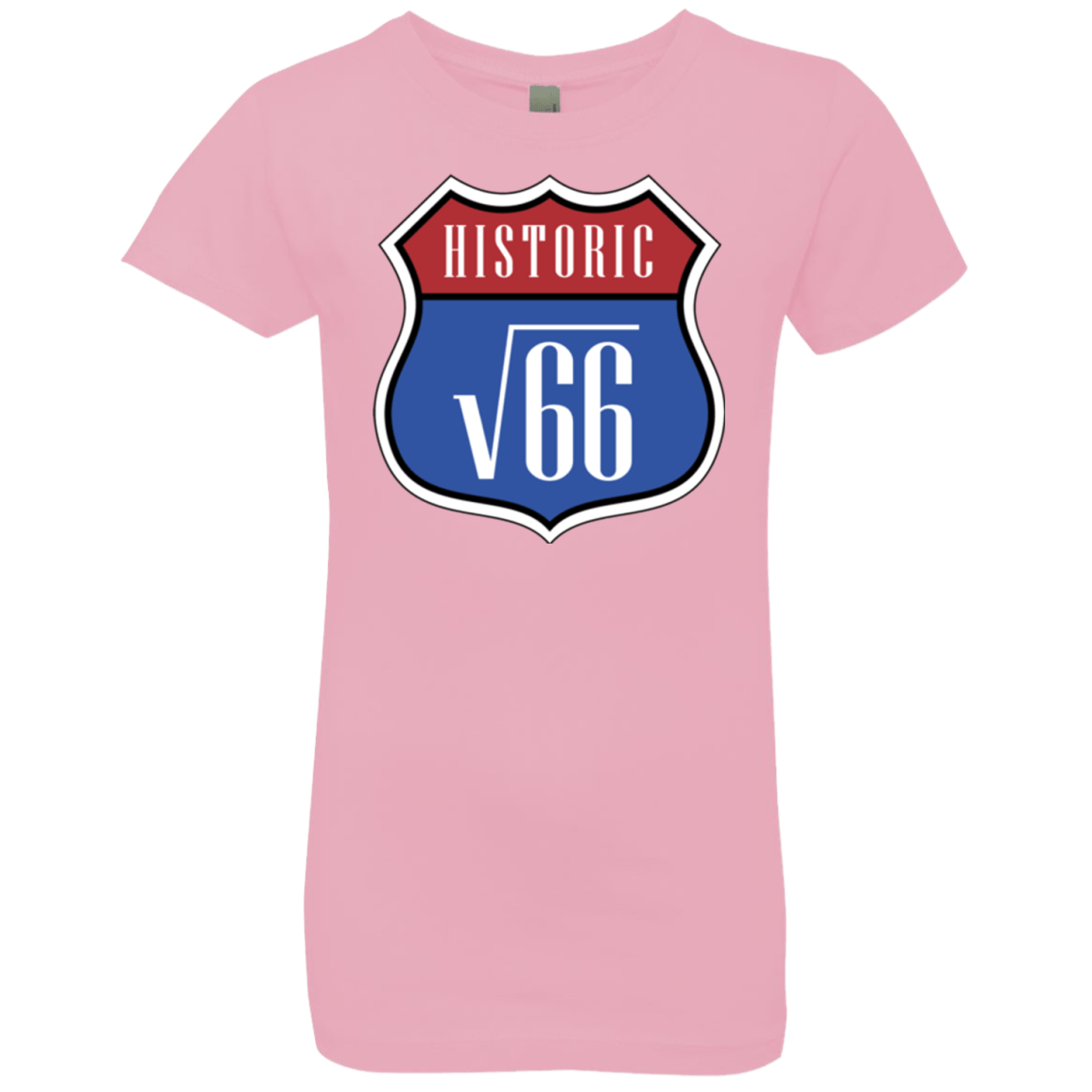 T-Shirts Light Pink / YXS Route v66 Girls Premium T-Shirt