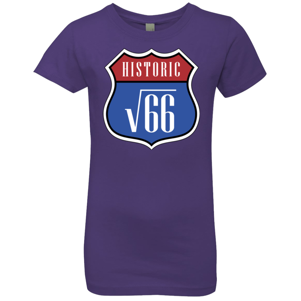 T-Shirts Purple Rush / YXS Route v66 Girls Premium T-Shirt