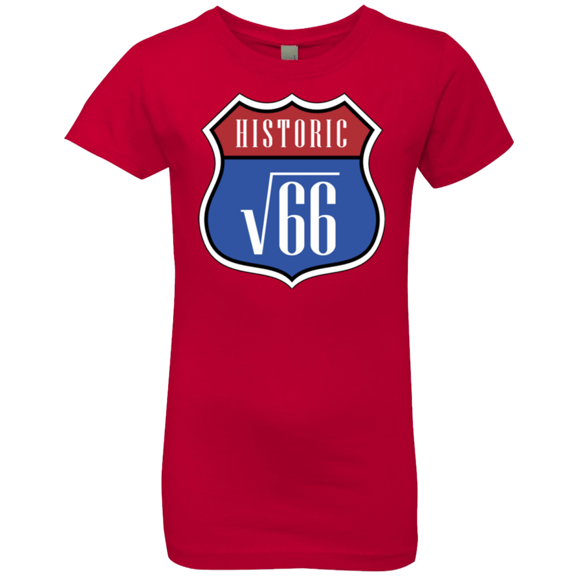 T-Shirts Red / YXS Route v66 Girls Premium T-Shirt