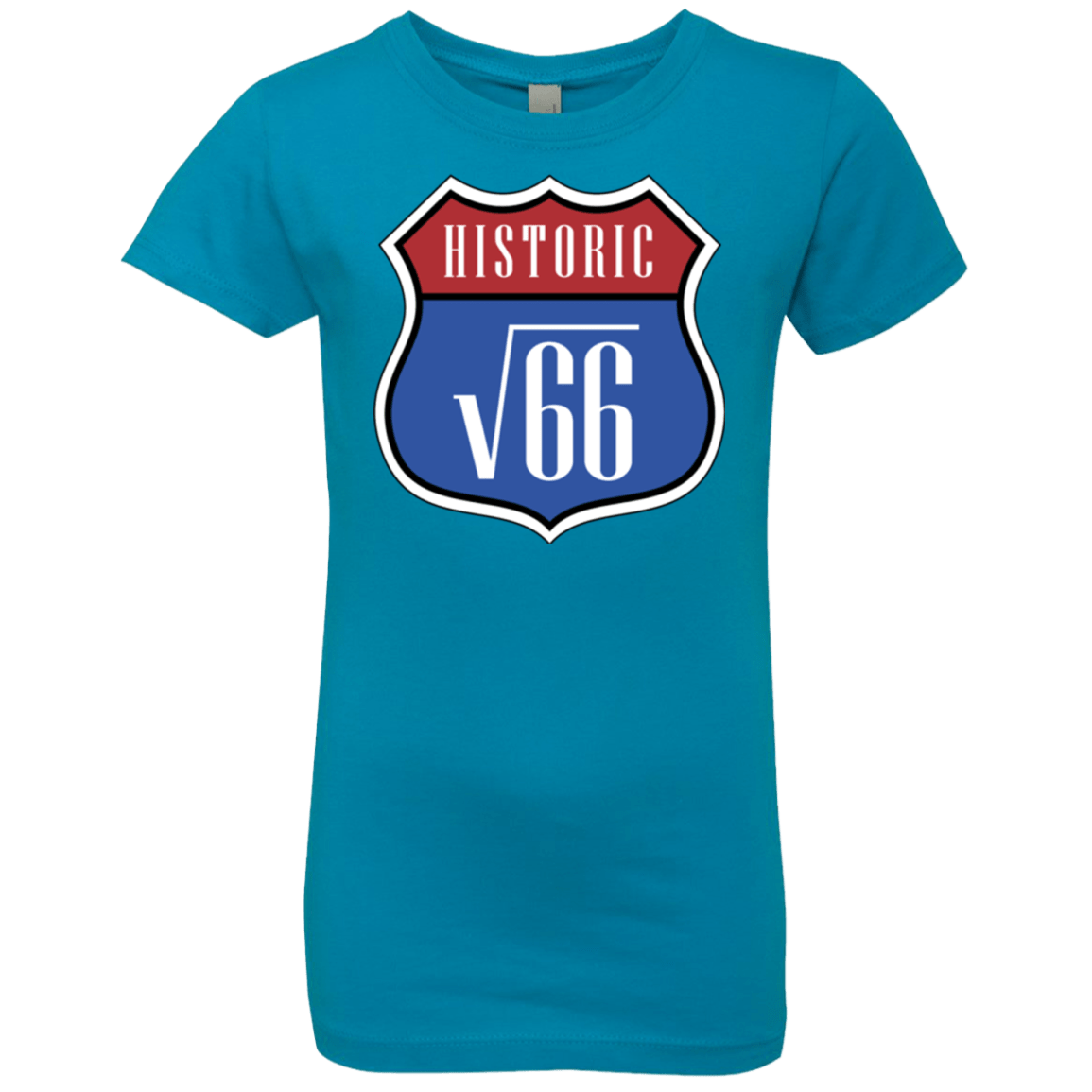 T-Shirts Turquoise / YXS Route v66 Girls Premium T-Shirt