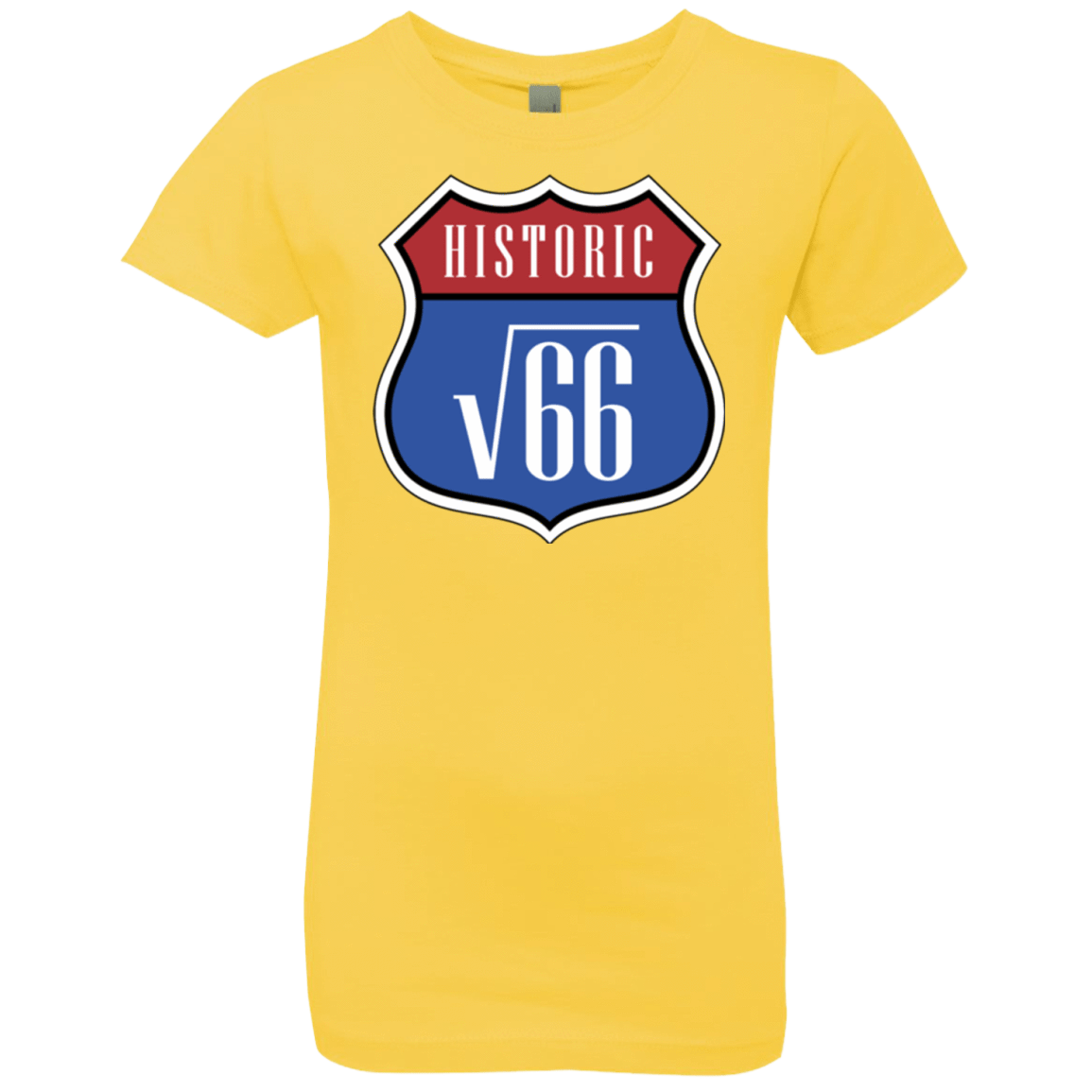T-Shirts Vibrant Yellow / YXS Route v66 Girls Premium T-Shirt