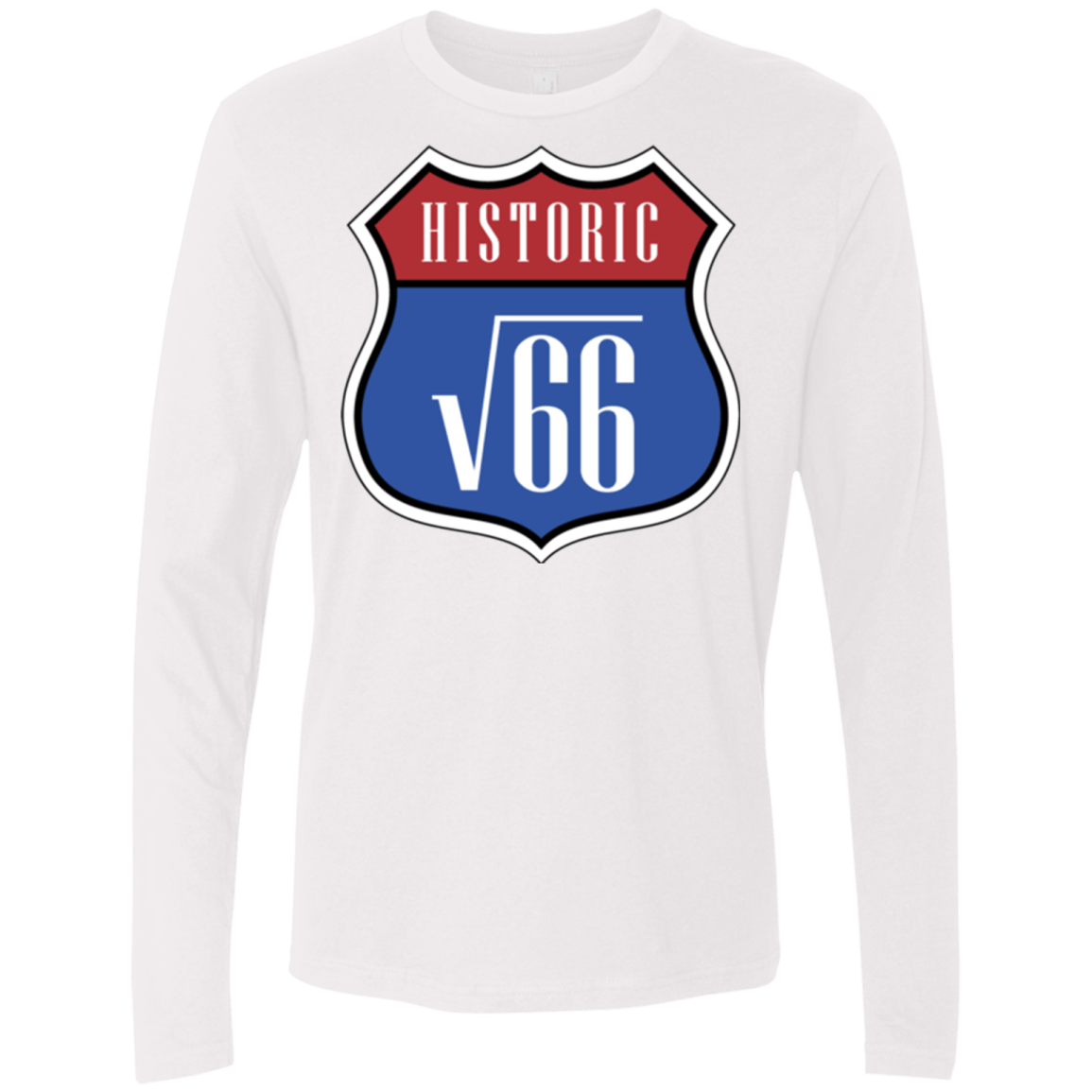T-Shirts White / Small Route v66 Men's Premium Long Sleeve