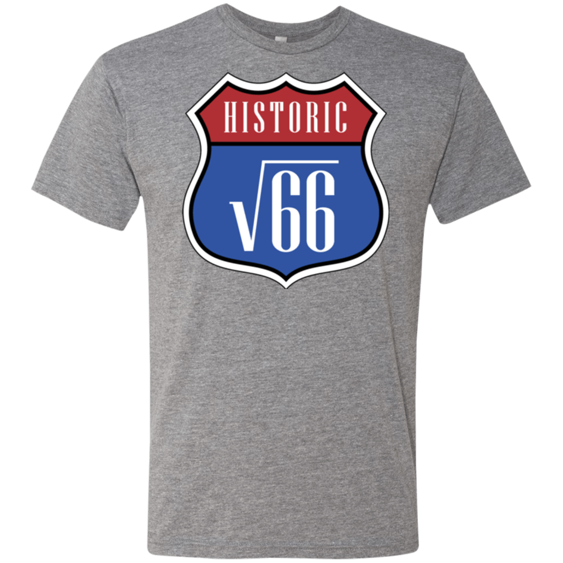 T-Shirts Premium Heather / Small Route v66 Men's Triblend T-Shirt