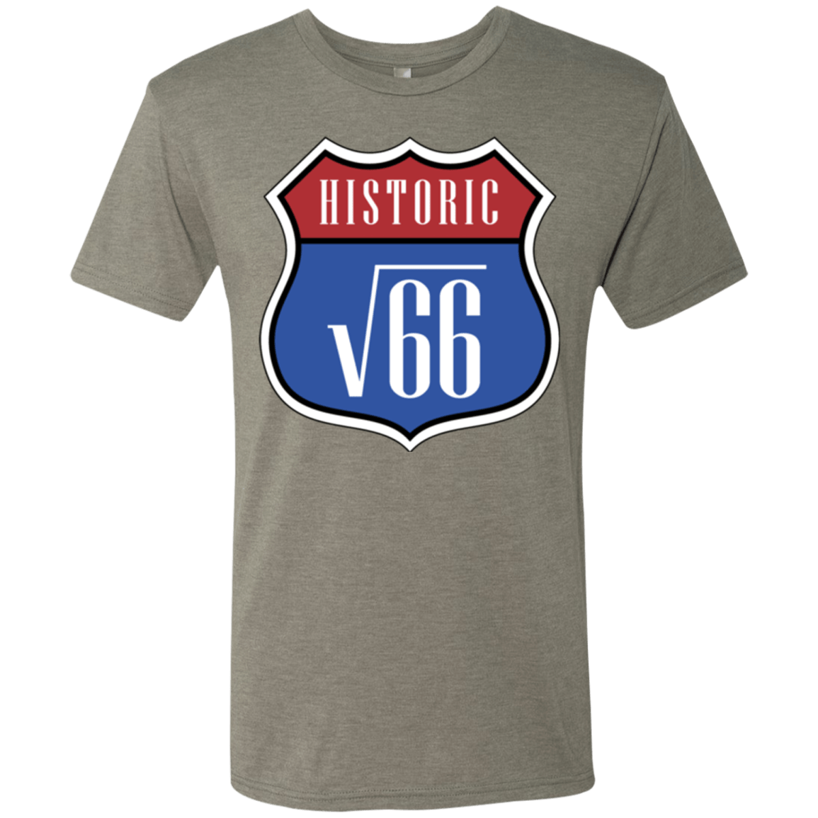 T-Shirts Venetian Grey / Small Route v66 Men's Triblend T-Shirt