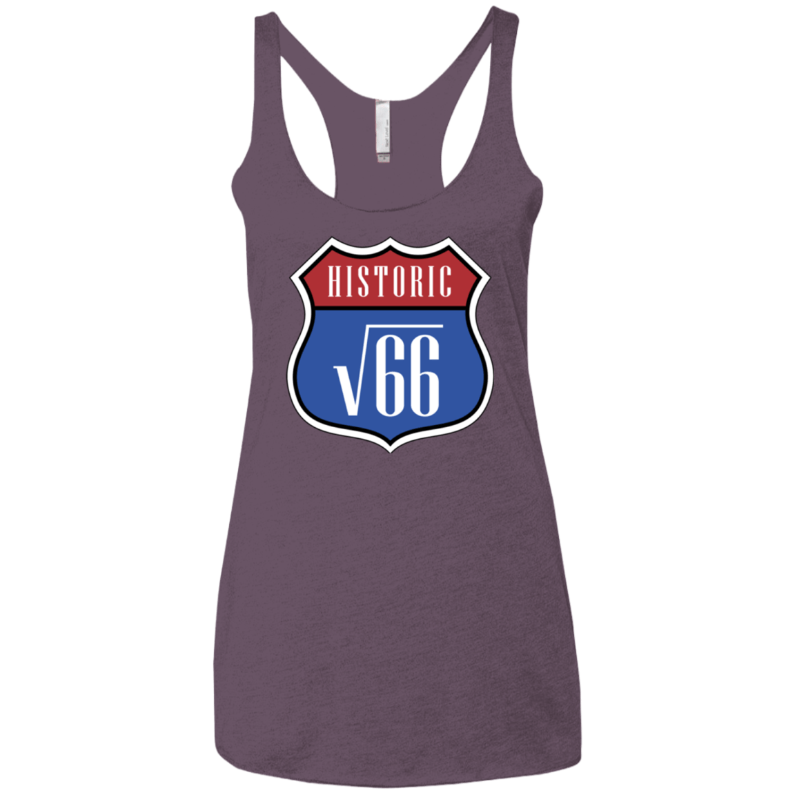 T-Shirts Vintage Purple / X-Small Route v66 Women's Triblend Racerback Tank
