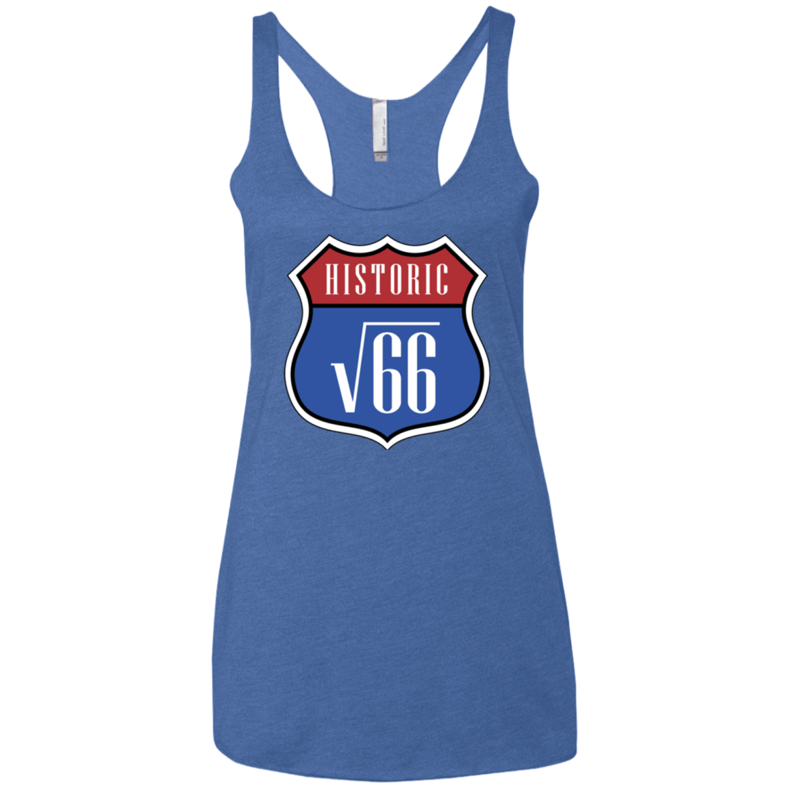 T-Shirts Vintage Royal / X-Small Route v66 Women's Triblend Racerback Tank