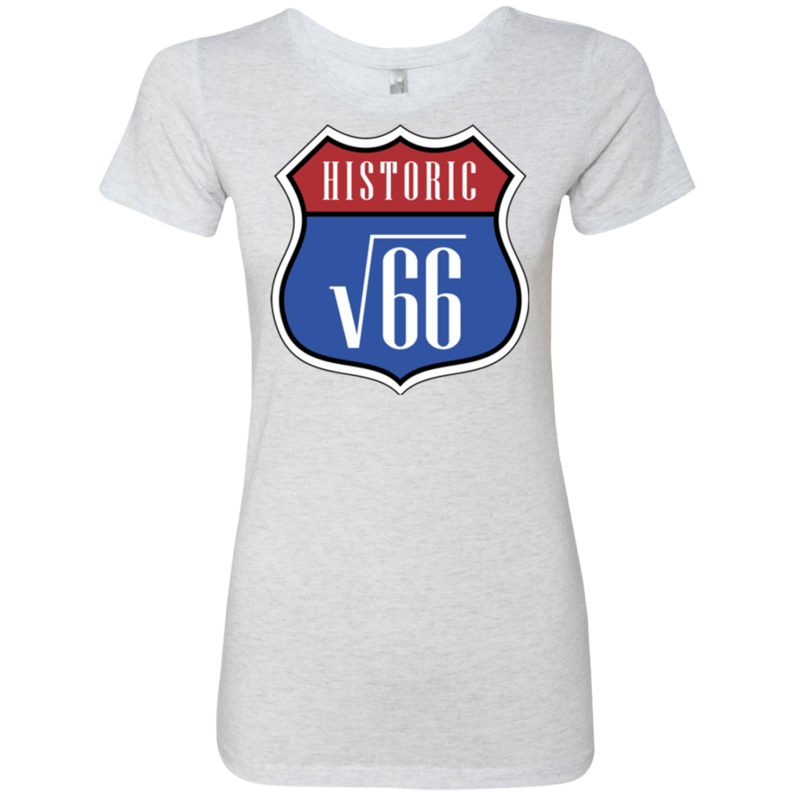 T-Shirts Heather White / Small Route v66 Women's Triblend T-Shirt