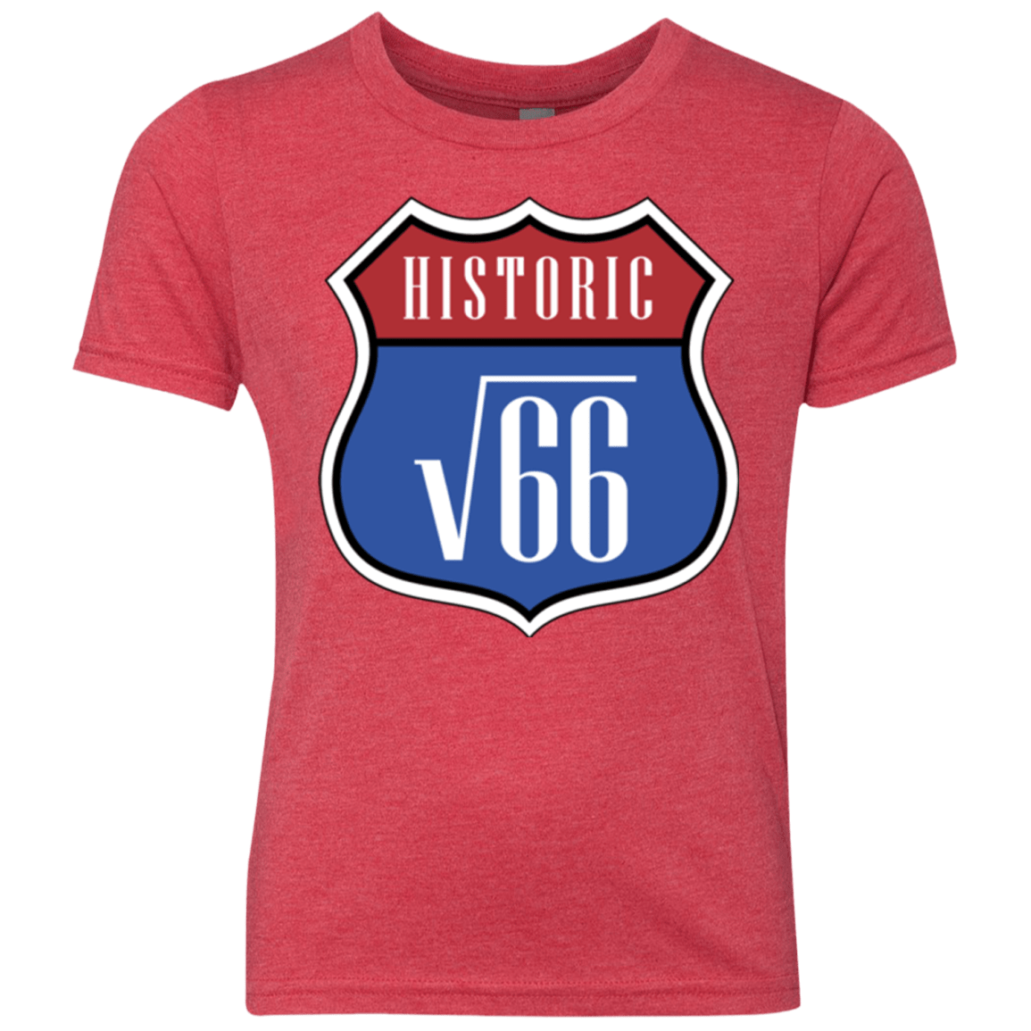 T-Shirts Vintage Red / YXS Route v66 Youth Triblend T-Shirt