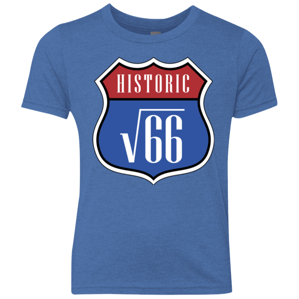 T-Shirts Vintage Royal / YXS Route v66 Youth Triblend T-Shirt