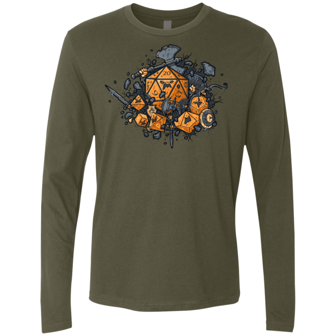 T-Shirts Military Green / Small RPG UNITED Men's Premium Long Sleeve