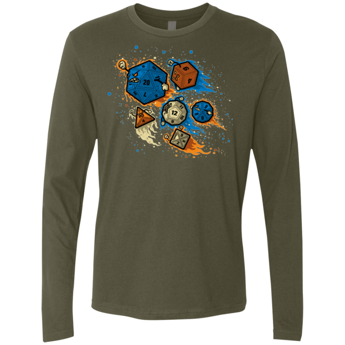 T-Shirts Military Green / Small RPG UNITED REMIX Men's Premium Long Sleeve