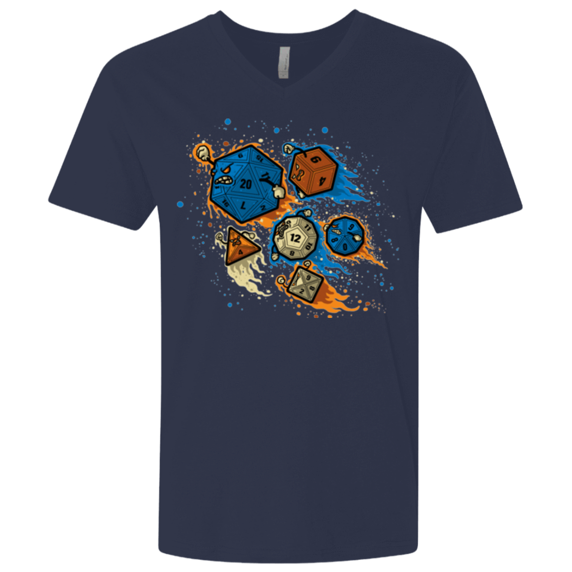 T-Shirts Midnight Navy / X-Small RPG UNITED REMIX Men's Premium V-Neck