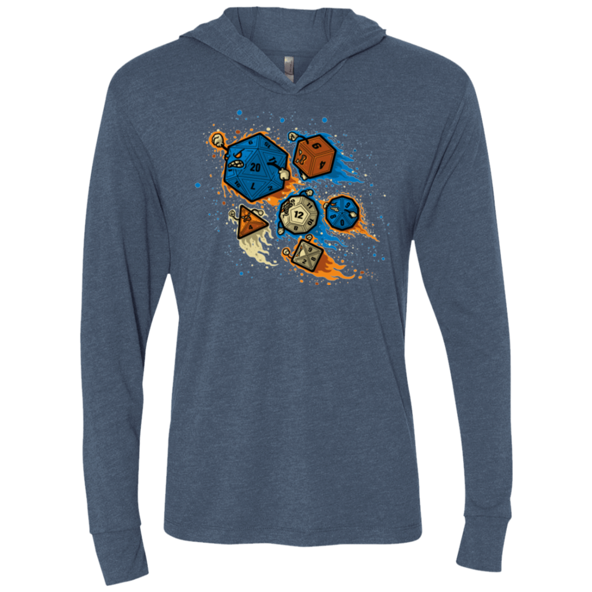 T-Shirts Indigo / X-Small RPG UNITED REMIX Triblend Long Sleeve Hoodie Tee