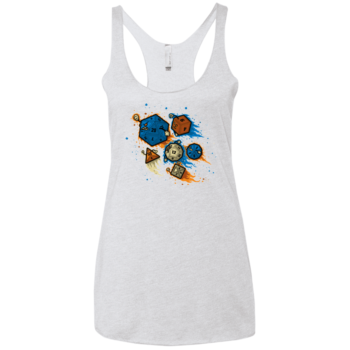 T-Shirts Heather White / X-Small RPG UNITED REMIX Women's Triblend Racerback Tank