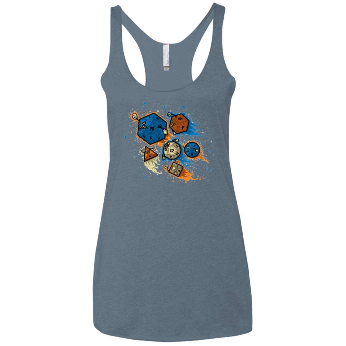 T-Shirts Indigo / X-Small RPG UNITED REMIX Women's Triblend Racerback Tank
