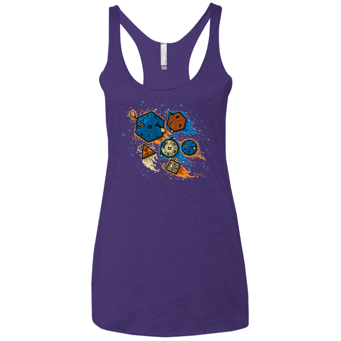 T-Shirts Purple / X-Small RPG UNITED REMIX Women's Triblend Racerback Tank
