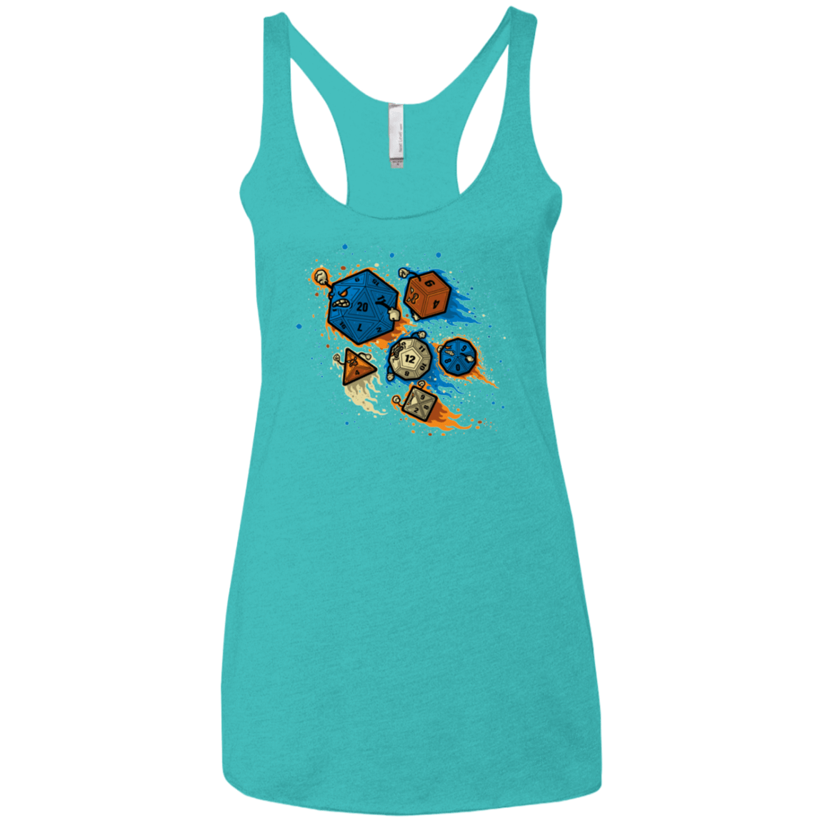 T-Shirts Tahiti Blue / X-Small RPG UNITED REMIX Women's Triblend Racerback Tank